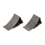 Set Unterlegkeile 2 Stück Auto Keil Bremskeile Rampe Stütze mit Halter