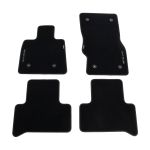 Fussmatten 4er Velour Set mit silber gesticketem Stelvio Logo