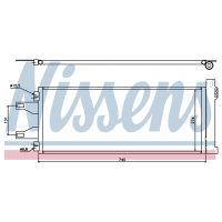 Kondensator Klimaanlage mit Trockner L=710 H=292 B=16