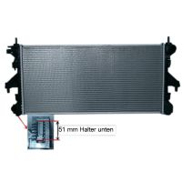 Motorkühler L=780 H=368 B=32 + / -Klima Halter unten 51mm