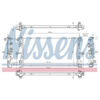 Kühler, Motorkühler 781 x 397 x 26 mm