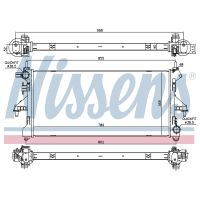 Motorkühler L=780 H=376 B=40 + Klima