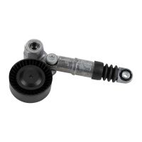 Flachriemenspannrolle mit Spannarm