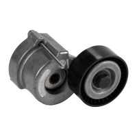 Flachriemenspannrolle mit Spannarm