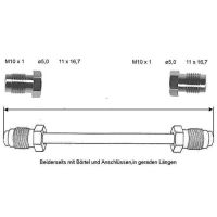 Bremsleitung 460 mm 10 X 1