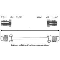 Bremsleitung 2850 mm 10 X 1