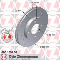 Satz-Sport-Bremsscheiben gelocht