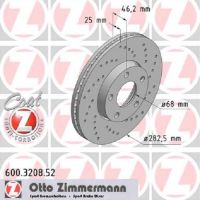 Satz-Sport-Bremsscheiben gelocht