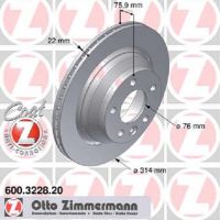 Satz-Sport-Bremsscheiben gelocht