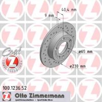 Satz-Sport-Bremsscheiben gelocht