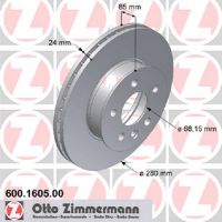 Bremsscheibe vorn belüftet