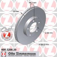 Bremsscheibe vorn innenbelüftet