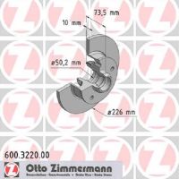 Bremsscheibe hinten massiv mit ABS Ring