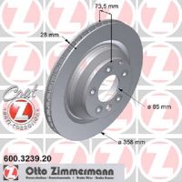 Bremsscheibe hinten innenbelüftet