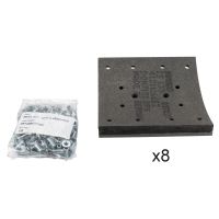 Bremsbelagsatz zum aufnieten