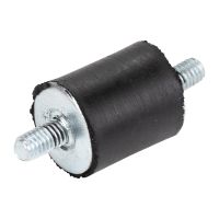 Anschlaggummi 25 mm Gummi M6 Gewindemaß