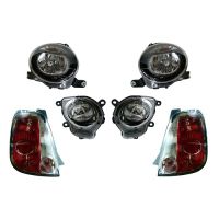 Satz Black Line Beleuchtung