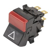 Warnblinkschalter mit Leuchte rot