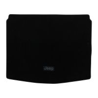 Kofferraummatte aus Velours in schwarz