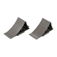 Set Unterlegkeile 2 Stück Auto Keil Bremskeile Rampe Stütze mit Halter