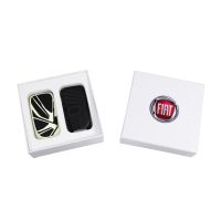 Schlüsselcover-Set Schwarz-weiß fluoriszierend mit Muster