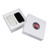 Schlüsselcover-Set Glänzend grau und matt weiß mit Muster