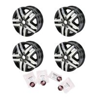 Leichtmetall Felgensatz schwarz silber 16