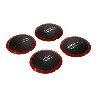 Satz 4xRadnabendeckel ORIGINAL rot für Alufelge