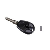 Gehäuse Key Schlüssel 2 Button rund *Schwarz / Grau*