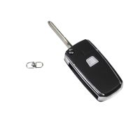 Gehäuse Key Schlüssel 1 Button klappbar *Schwarz / Blau*