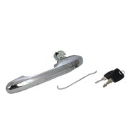 Türgriff Chrom links mit Zylinder