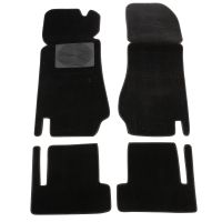 Teppichsatz schwarz Velours