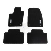 Fussmattensatz schwarz mit Jeep Logo 4er Set