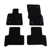 Fussmatten 4er Velour Set mit silber gesticketem Stelvio Logo