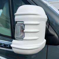 Satz Spiegel Protector Schutz Kappe Weiß