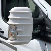 Satz Spiegel Protector Schutz Kappe Weiß