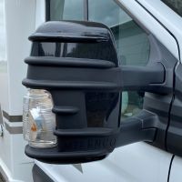 Satz Spiegel Protector Schutz Kappe Schwarz