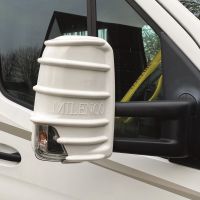 Satz Spiegel Protector Schutz Kappe Weiß