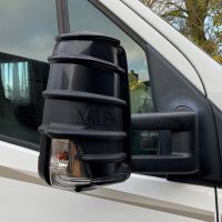 Satz Spiegel Protector Schutz Kappe Schwarz