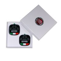 Emblem Panda mit italienischer Flagge