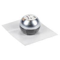 Schalthebelknauf, chrom / weiß, 5-Gang