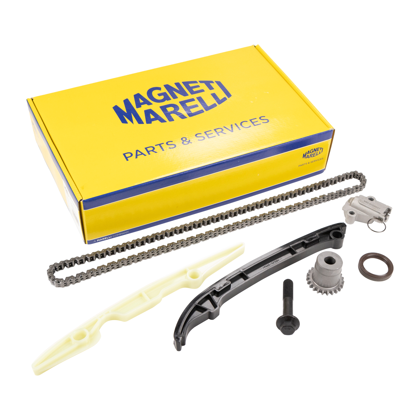 Steuerkettensatz mit einem Zahnrad und Spanner Magneti Marelli Fiat 500 500L Panda Punto TwiAir 0,9 Alfa Romeo MitO Lancia Ypsilon TwinAir