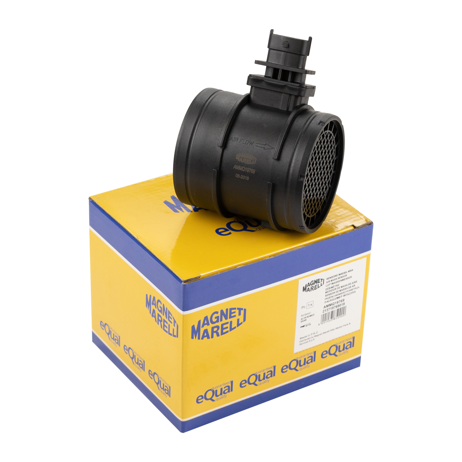 Luftmassenmesser Magneti Marelli Fiat Ducato 250 Jumper Boxer 2,3 3,0 bis Bj. 20 / 02 / 2009 Iveco Alfa Romeo Brera GTV Spider 159