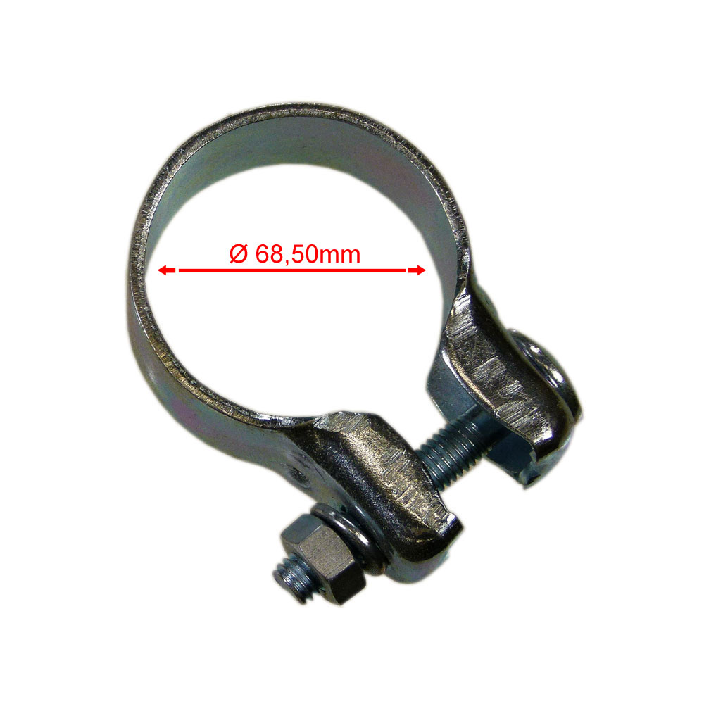VAG Auspuffschelle Rohrschelle VW / AUDI 68,50 mm Ø Fiat Ducato Typ 250 3,0 Multijet Rohrverbinder Schelle VW / Audi 68,50 Ø verschraubt Peugeot Bo