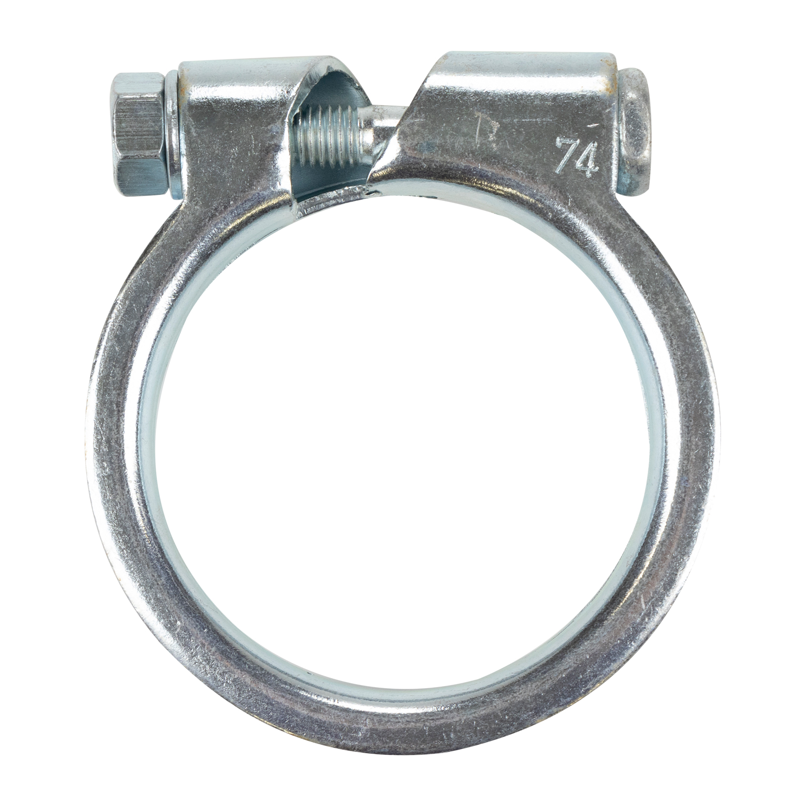Mercedes Auspuffschelle Rohrschelle 74,00 mm Ø UNI Rohrverbinder Schelle 74,00 Ø verschraubt