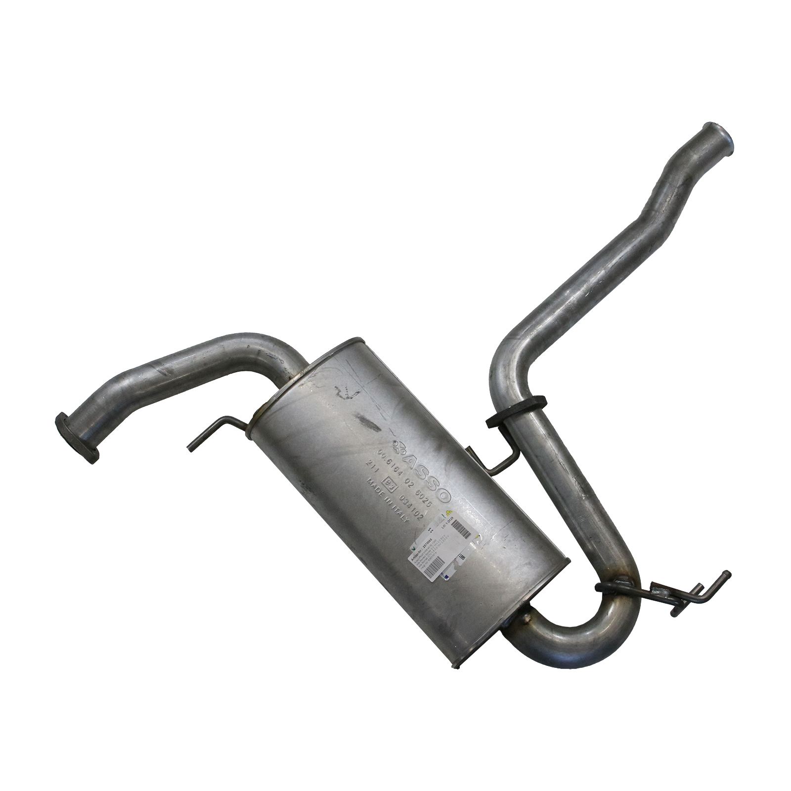 Mittelschalldämpfer mit Flexrohr Fiat Panda ab Bj. 2012 ohne Endschalldämpfer