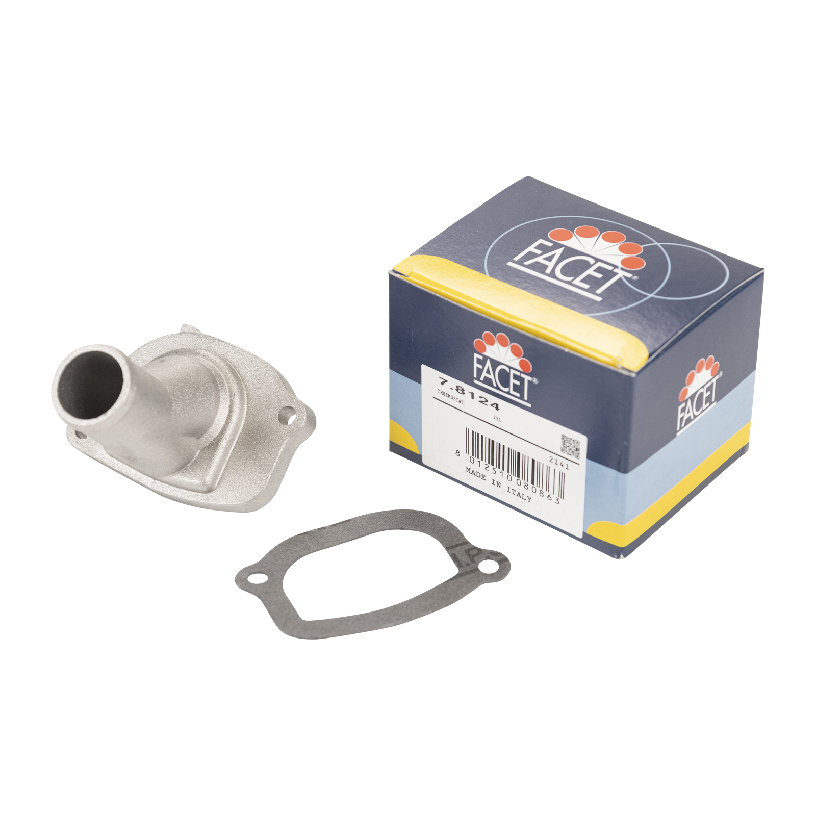 Thermostat 87°C Fiat 126, Brava, Cinquecento, Doblo, Marea, Palio, Panda, Punto, Seicento, Siena, Strada, Uno Lancia Y, Y10, Ypsilon inkl. Dichtung