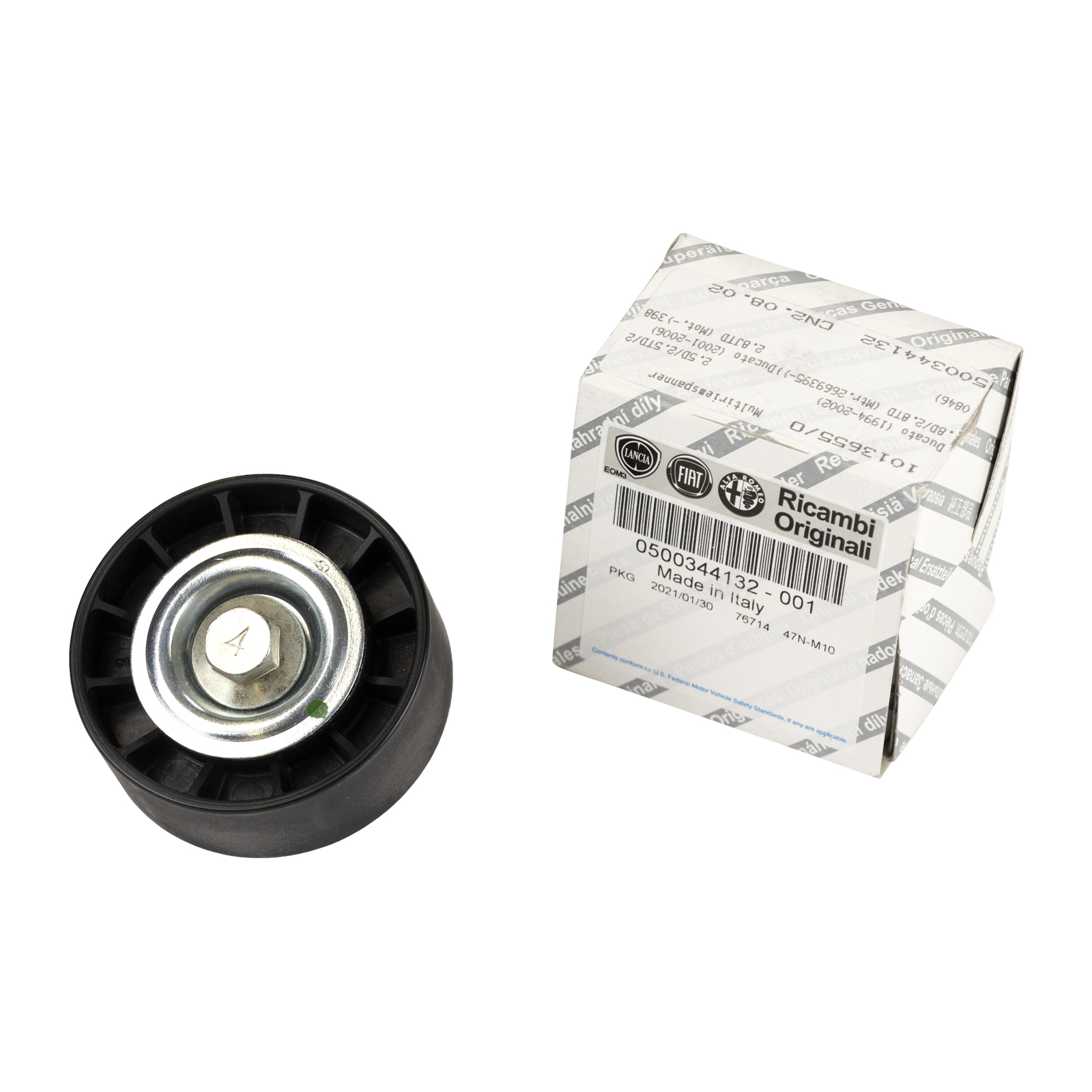 Flachriemenrolle mit Klima Fiat Ducato Typ 230 2,5 2,8 D TD JTD Peugeot Boxer, Citroen Jumper 2,8 HDi