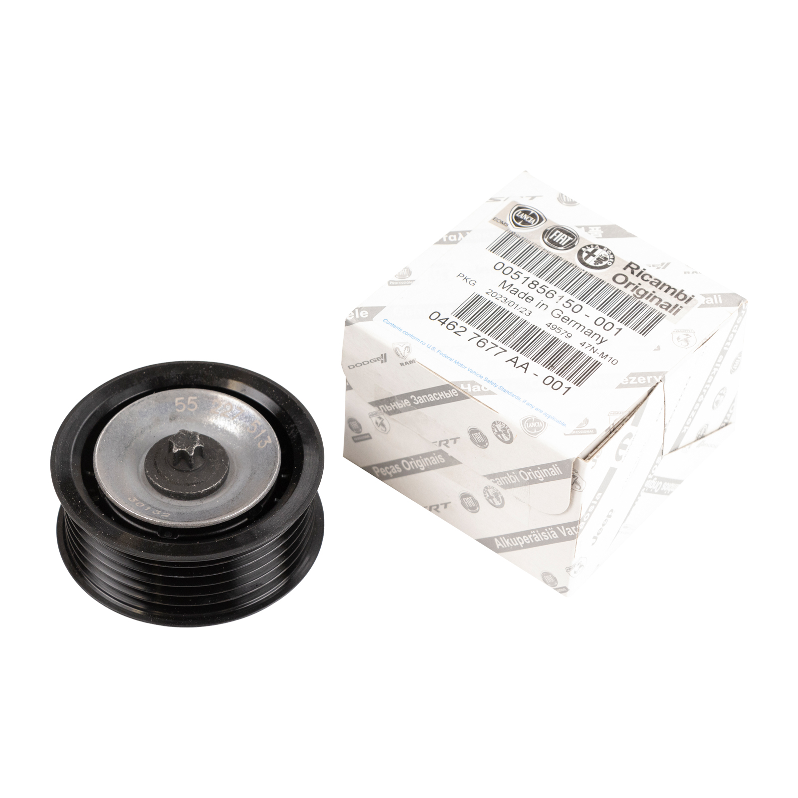 Flachriemenspannrolle OE 51856150 Fiat Bravo II Punto, Evo 1,6 2,0 JTD
