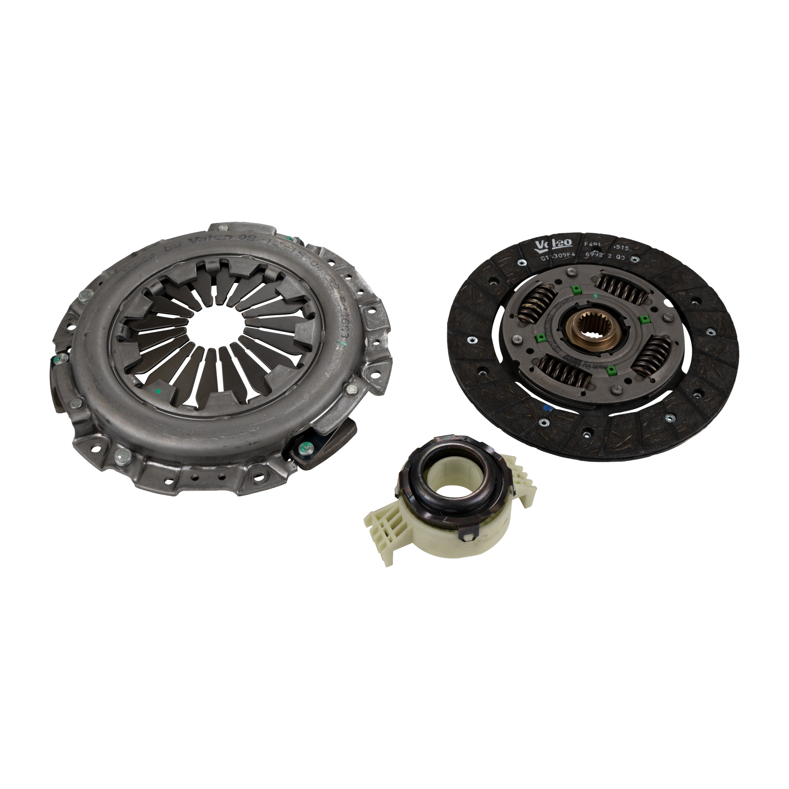 Kupplung 3-Komponenten-Kit 200-205 Ø mm Fiat Punto Typ 188 1,9D 60DS Strada 1,9D Fiat Doblo Typ 119 / 223 1,9 D Valeo